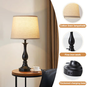 Lauag 3-way dimmable lamp ideal for reading or relaxing evenings.
