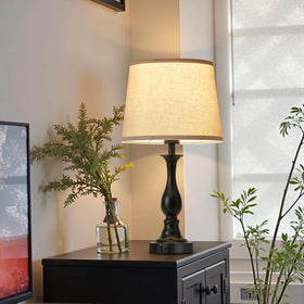 Lauag bedside lamps with easy plug-and-play installation.