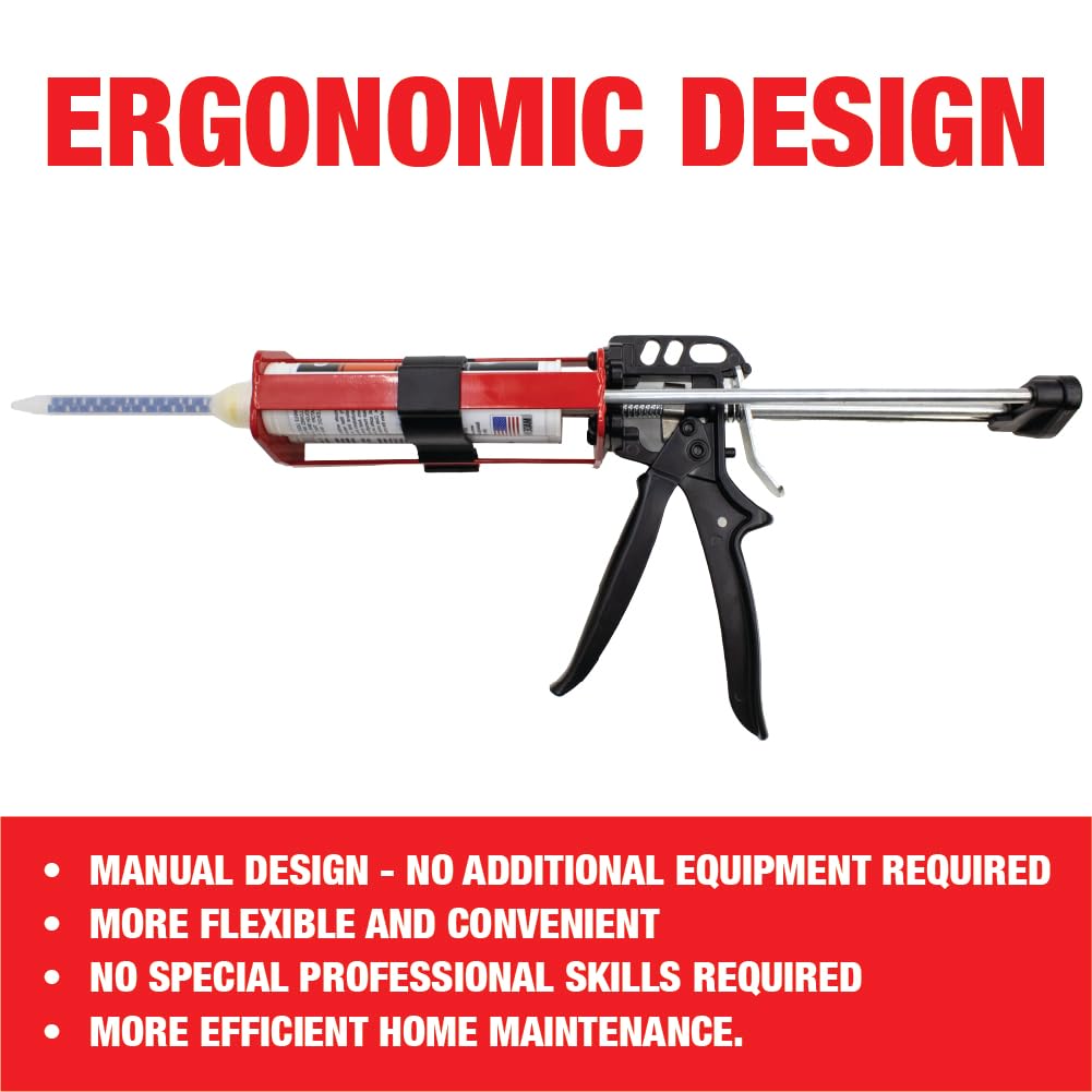 Compatible with standard static mixing nozzles for clean mixing.
