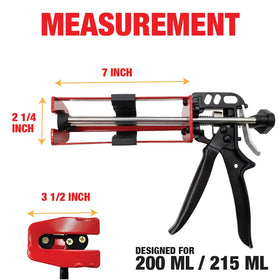Manual operation provides direct control over adhesive output.