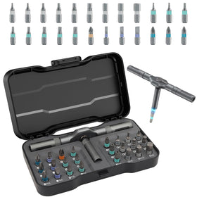 Laukowind 24-in-1 screwdriver handle for comfortable one-handed use.