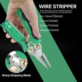 Laukowind wide wire compatibility with AWG 18-6 and 1.0–4.0 mm² cables.
