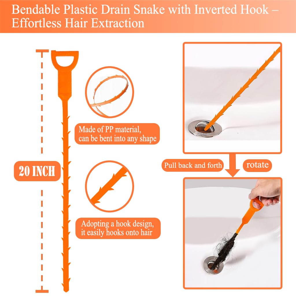 Launary reusable drain auger reduces replacement needs