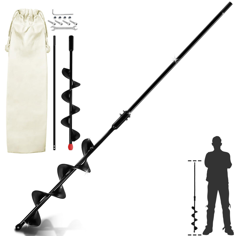 Lauyeboho 3x34 auger drill bit for planting ready to create soil holes for bulbs and seedlings