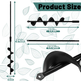 Lauyeboho detachable extension rod with screws showing secure connection