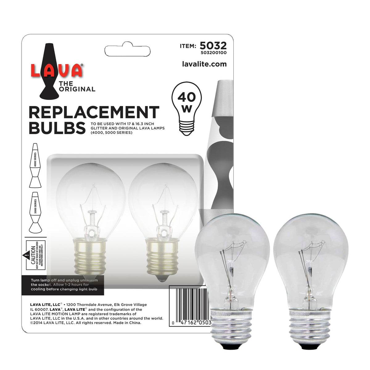 Lava 5032-6 40W bulbs pack for Lava Lamps replacement