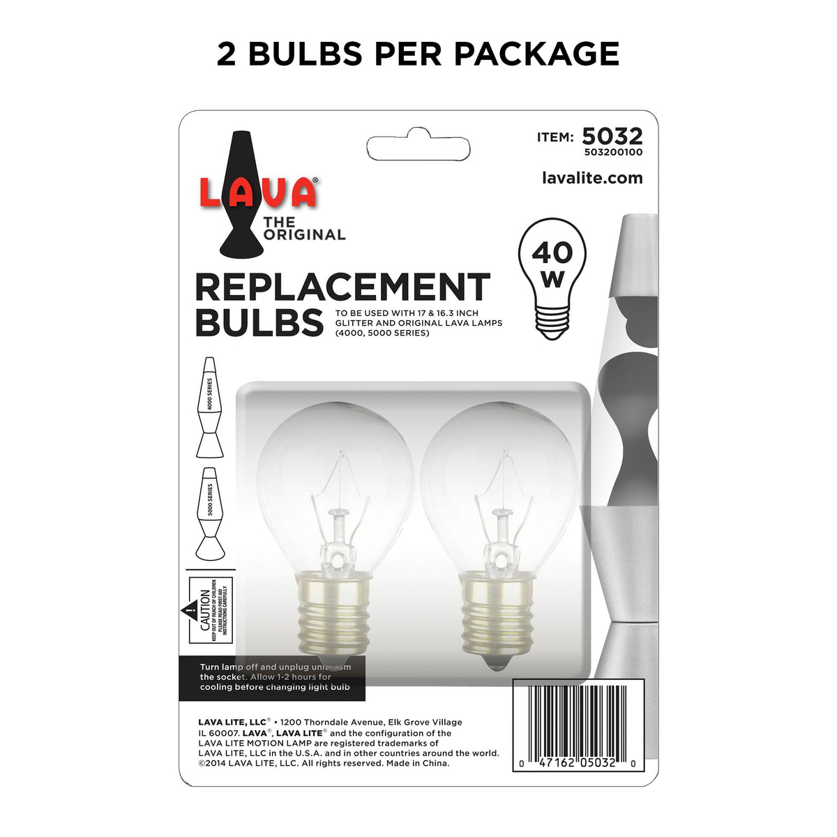 Lava 5032-6 bulbs compatible with Lava Lite lamps