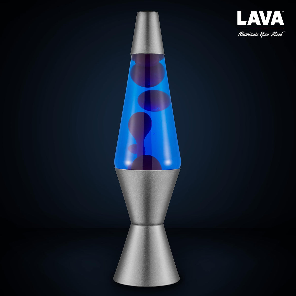 Lava Cosmic Wave lamp placed on a desk as a calming focal point.