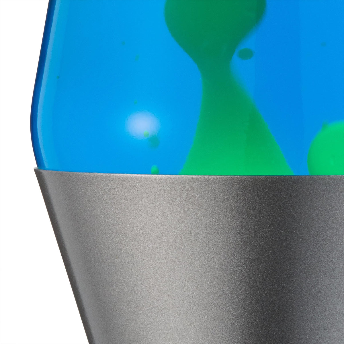 Lava Lamp Brushed Steel Base adds modern style to any desk or shelf.