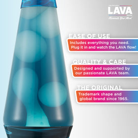 Lava Original lamp wax and liquid dance for a retro focal point