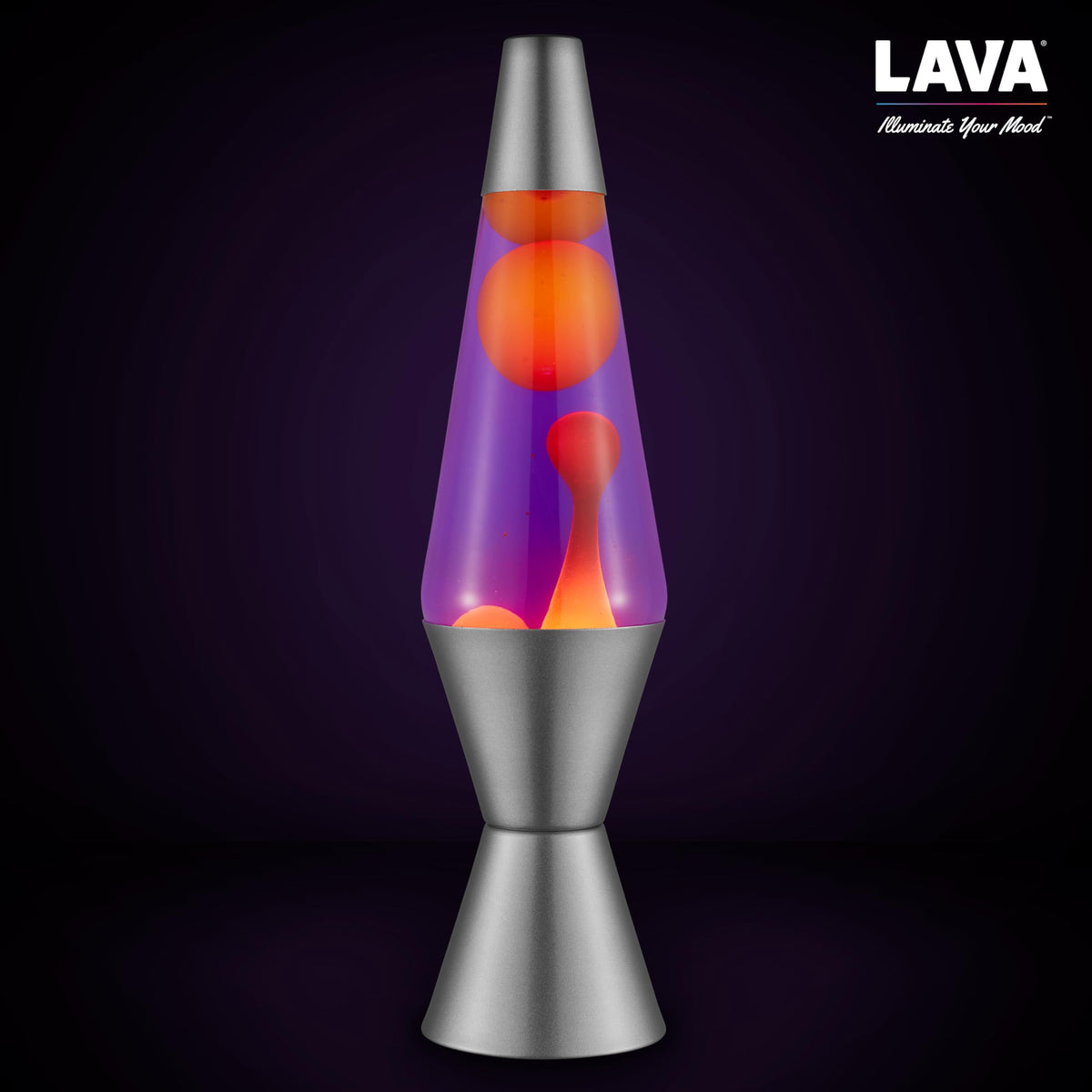 Lava Lamp Purple Liquid motion creates soothing atmosphere in any room.