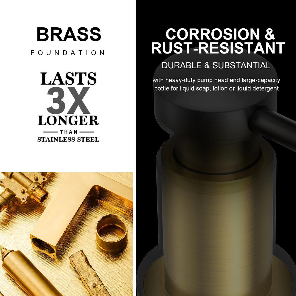 Lava Odoro countertop mount design showing secure, leak-resistant fit