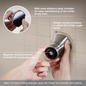 Lava Odoro SH180-BN-D brushed nickel finish resists fingerprints and water spots