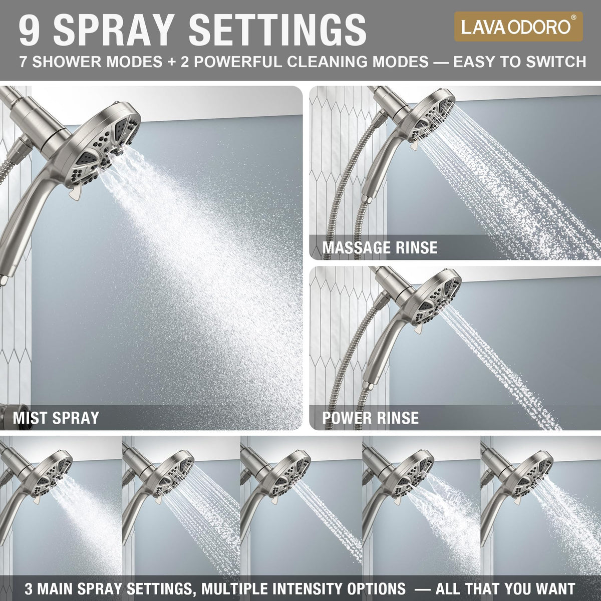 Lava Odoro SH180-BN-D California CEC 2.5 GPM compliant