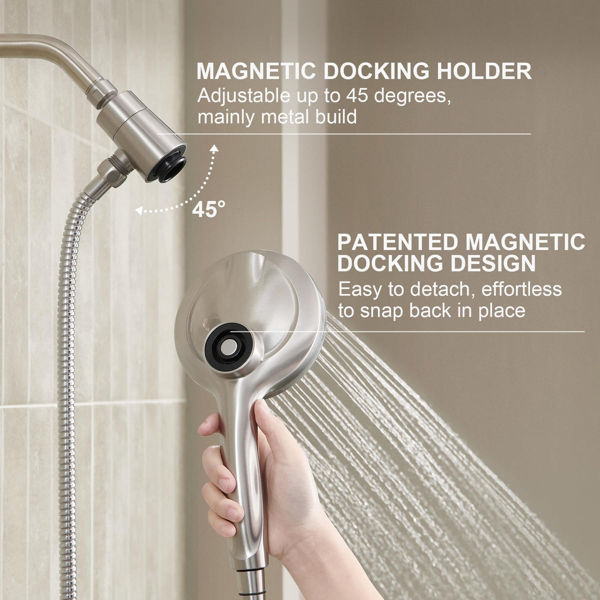 Lava Odoro SH180-BN-D ten spray modes for versatile shower tasks