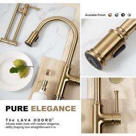 Lava Odoro touch-clean sprayer nozzle helps remove mineral buildup easily