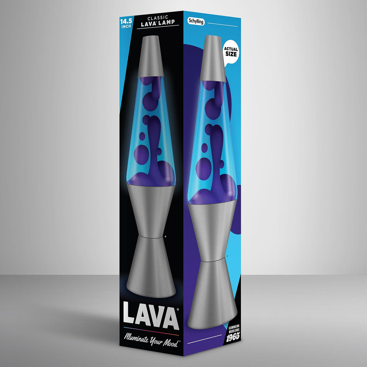 Lava original 1965 motion lamp design inspires retro decor.
