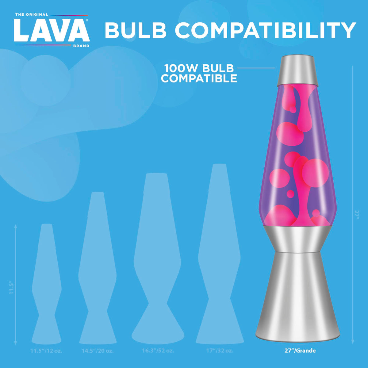 Lava Original 501012 long-lasting bulb reduces replacement frequency