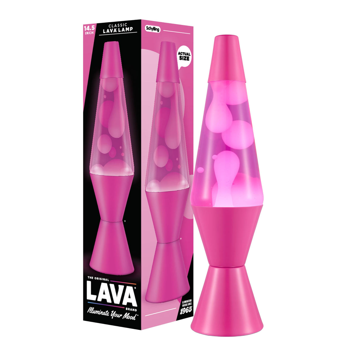 Lava Original Lamp 14.5-inch base purple blue enhances mood and decor