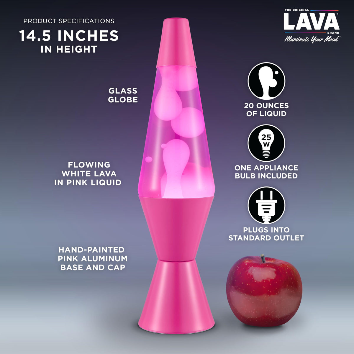 Lava Original Lamp liquid light blue adds a calm ambient glow