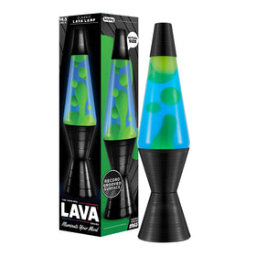 Lava The Original Lamp with grooved vinyl base—retro centerpiece