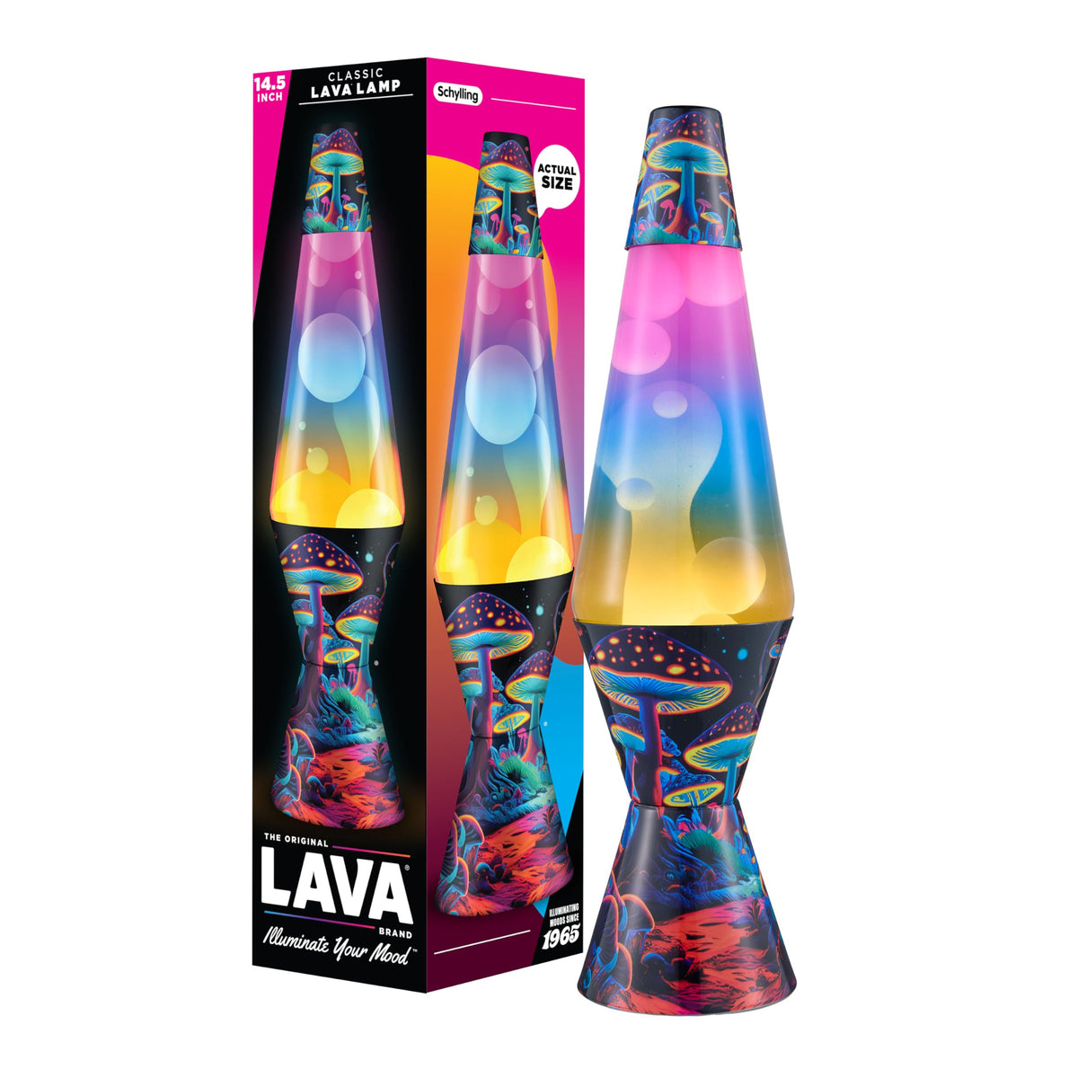 Lava Original Lamp 14.5-inch globe for ambient color motion.