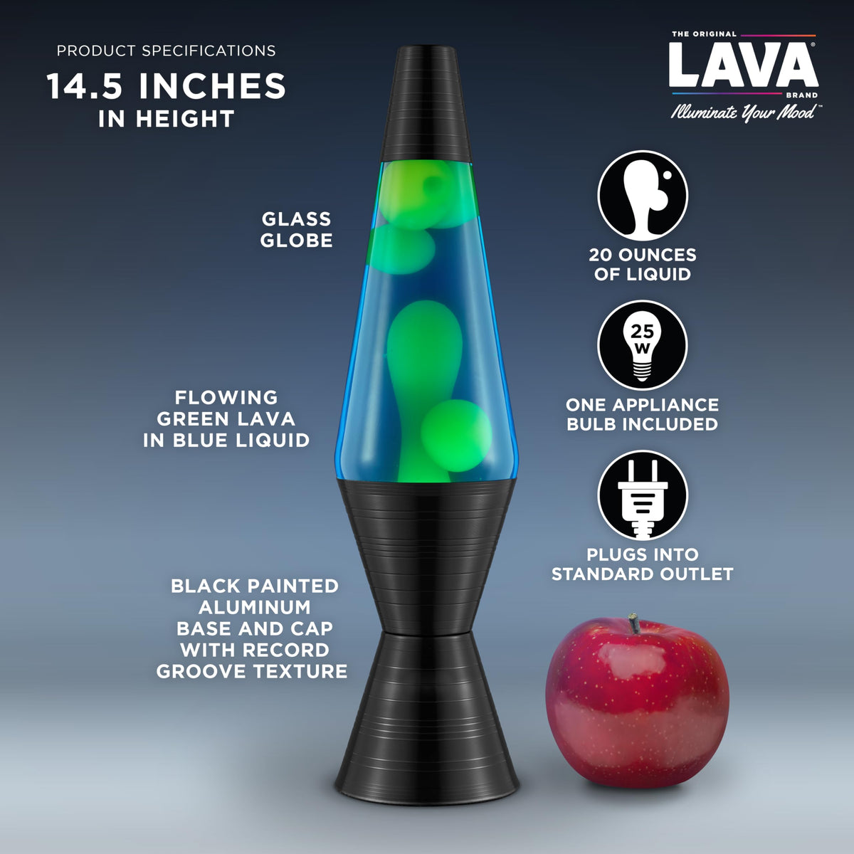 Lava The Original Lamp emits warm ambient light