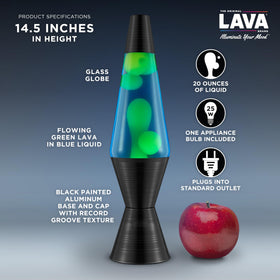Lava The Original Lamp emits warm ambient light