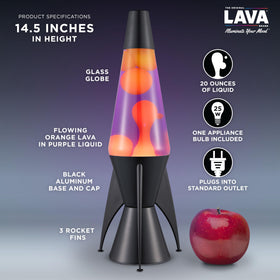 Lava Evenfall yellow wax detail emphasizing vivid color contrast and dynamic flow