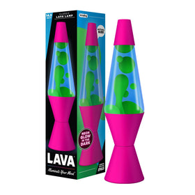 Lava The Original Lamp globe 14.5-inch glowing with warm ambient light