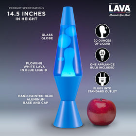 Lava The Original Lamp purple wax contrast enhances focus-friendly ambiance.