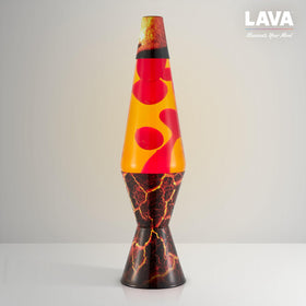 Packaging box of the Lava lamp highlighting classic design