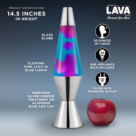 Lava Original Lava Lamp pink lava blue liquid flow adds dynamic decor