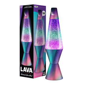 Lava Polar Glimmer base glitter adds a calming focal point to any room.