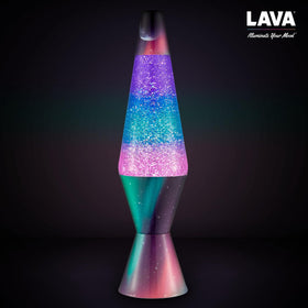 Lava Polar Glimmer lamp setup supports quick start with included power cord.