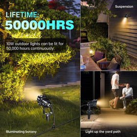 LAVAED low-voltage lighting kit ready for simple outdoor installation.
