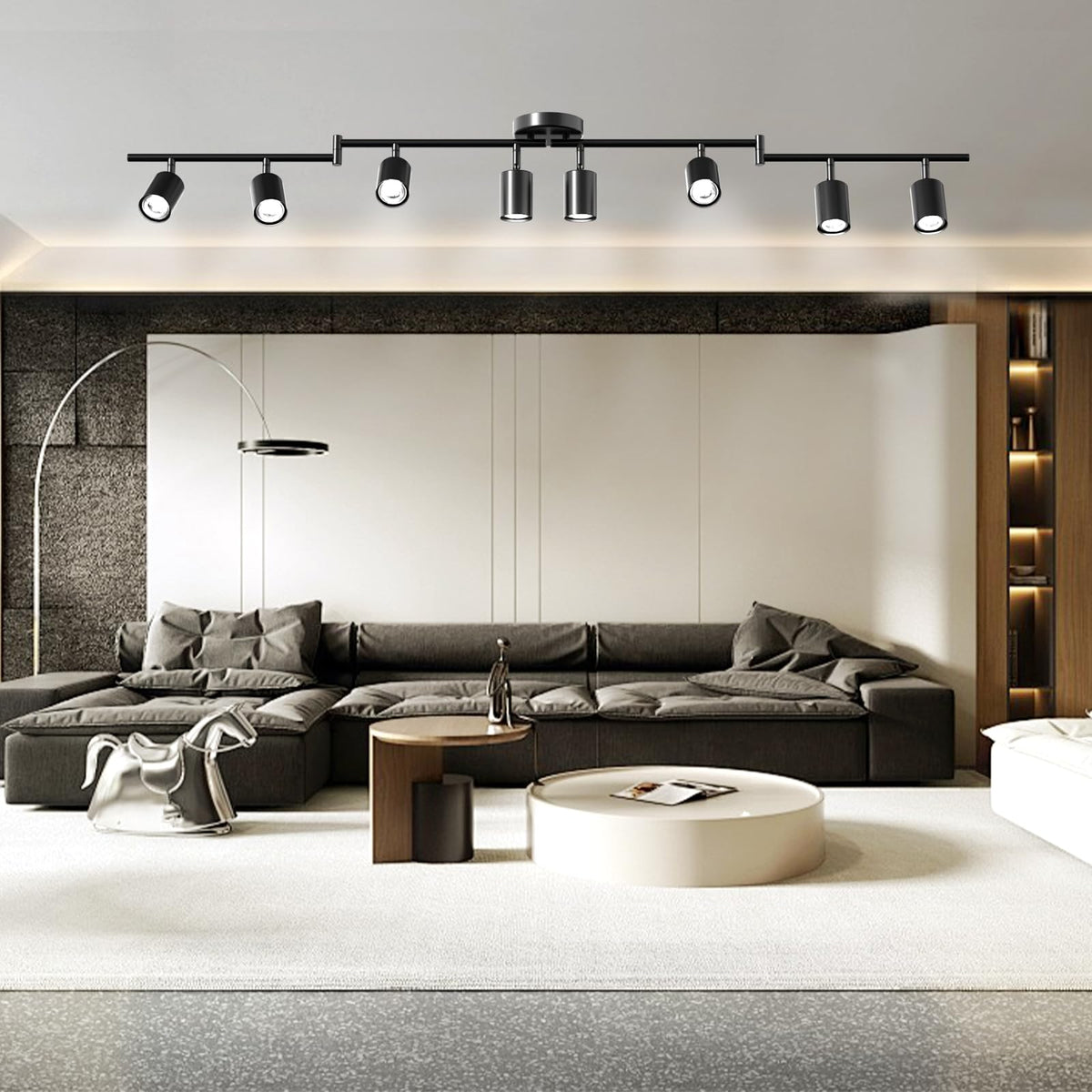 Lavendex track heads rotate for precise lighting up to 350 degrees