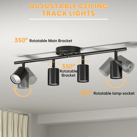 Lavendex four GU10 bulbs included ensure immediate bright, adjustable illumination