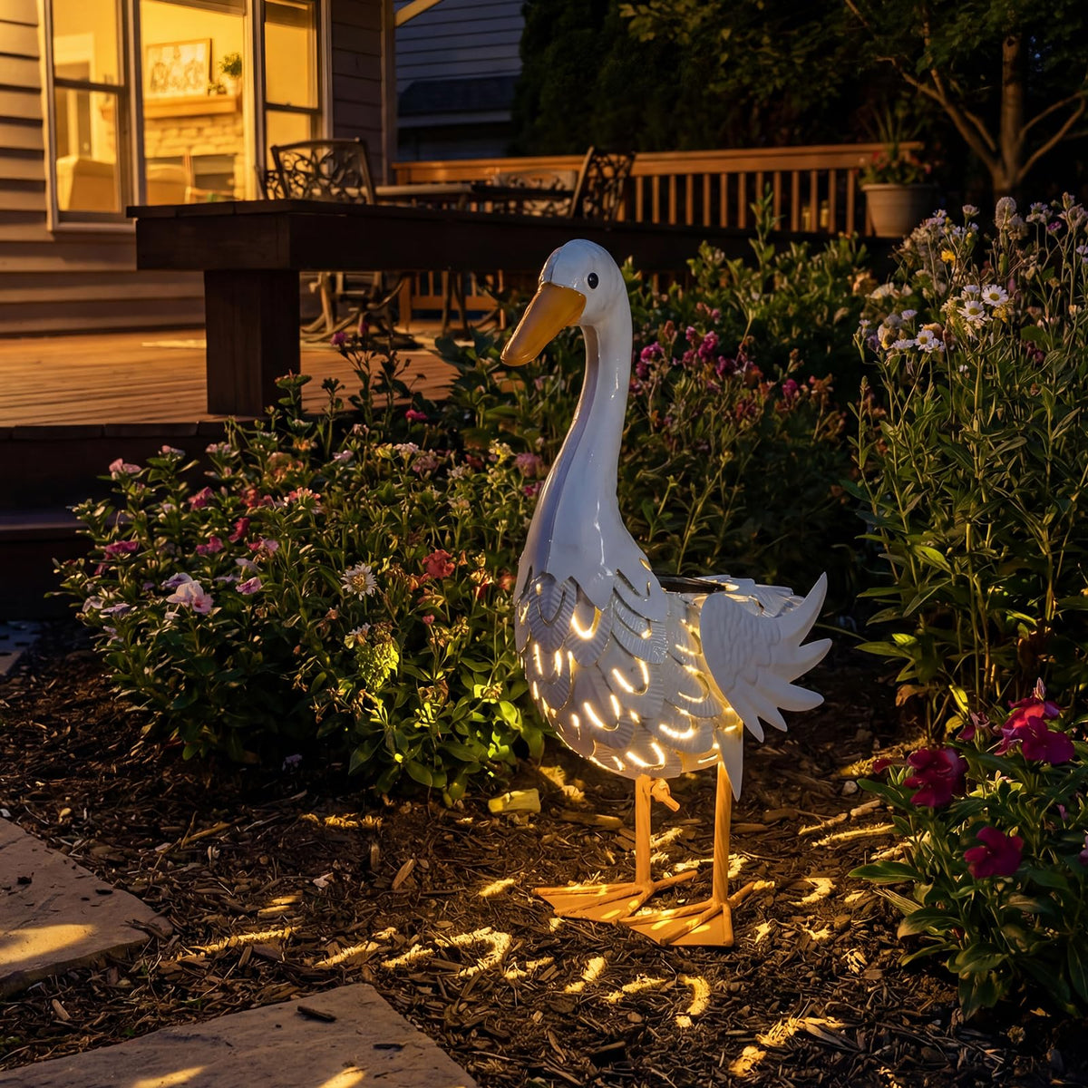 Lavezee window-sill decor goose fits sunny spaces indoors with whimsy.