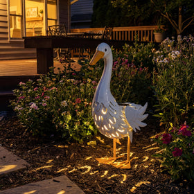 Lavezee window-sill decor goose fits sunny spaces indoors with whimsy.