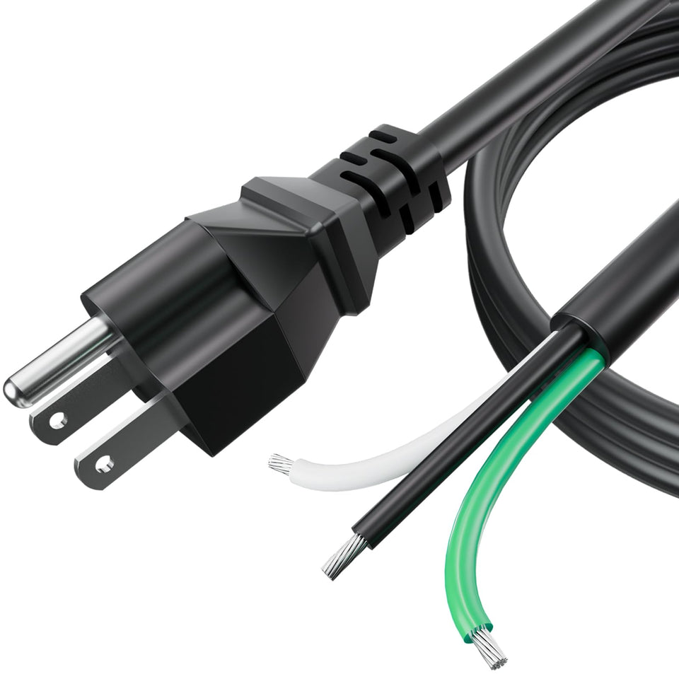 LaWana 6ft 12AWG cord with 3-prong plug for reliable appliance power.
