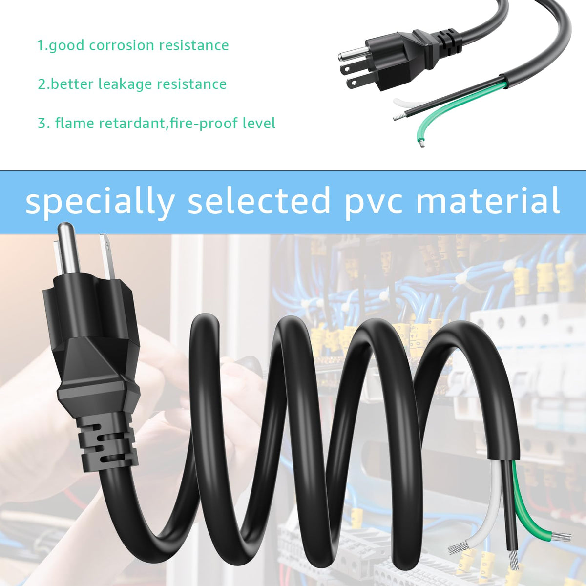 LaWana cord suitable as replacement for dishwashers and power tools.