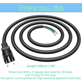 Green ground wire detail on LaWana cord emphasizes safe wiring.