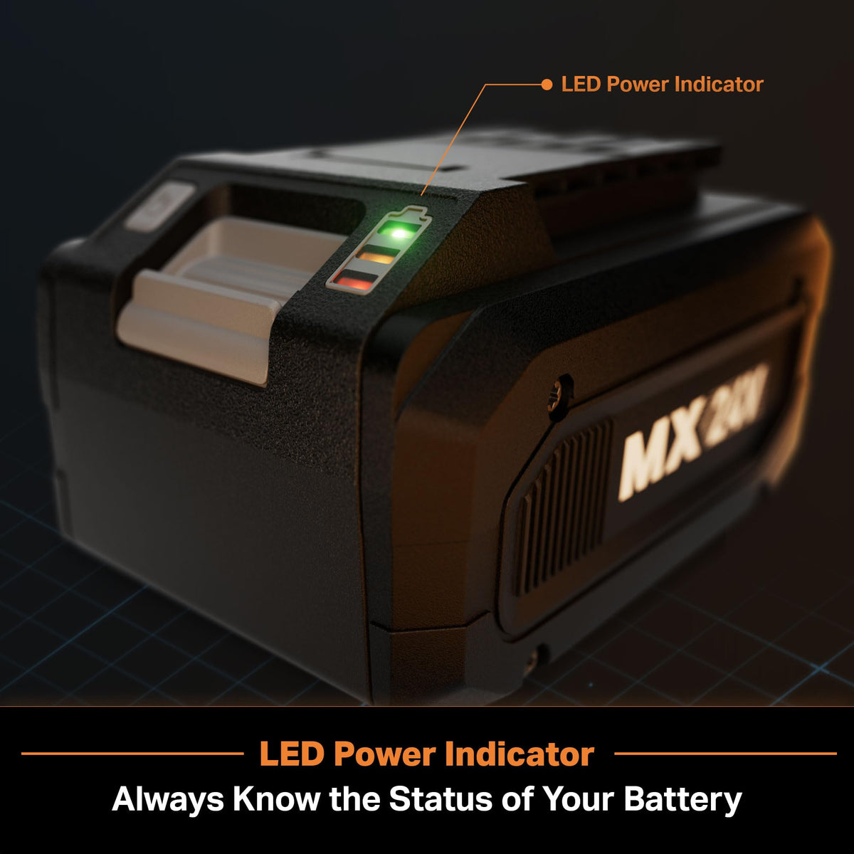 LawnMaster MX24V shared system works with 24V and 48V tools.