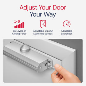 Lawrence Embassy LH5016 right-hand configuration fits diverse door frames and spaces.