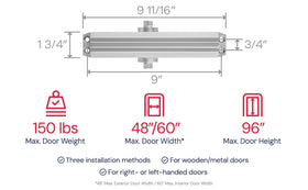 Lawrence LH5016 UL and ADA certified hardware ensures accessibility and reliability.