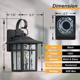 Lawyettle dusk-to-dawn sensor activates automatically at night for convenience.