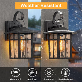 Lawyettle weatherproof outdoor light withstands rain and cold for year-round use.