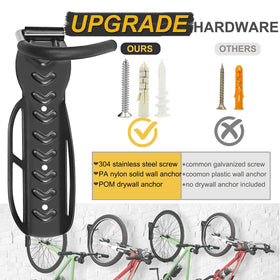 Laxama bike rack footprint-base design for easy wall mounting