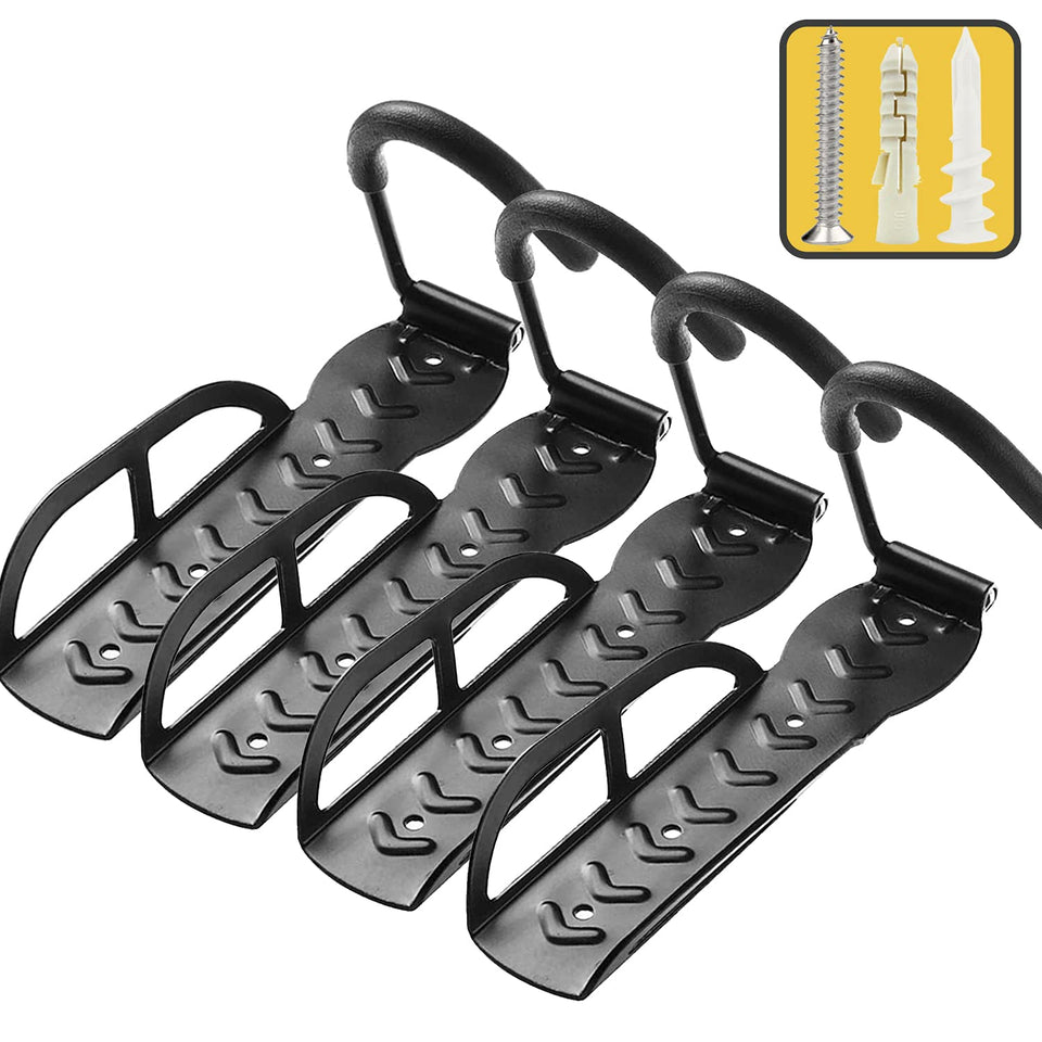 Laxama bike rack vertical wall hooks pack4 maximizing space for bikes